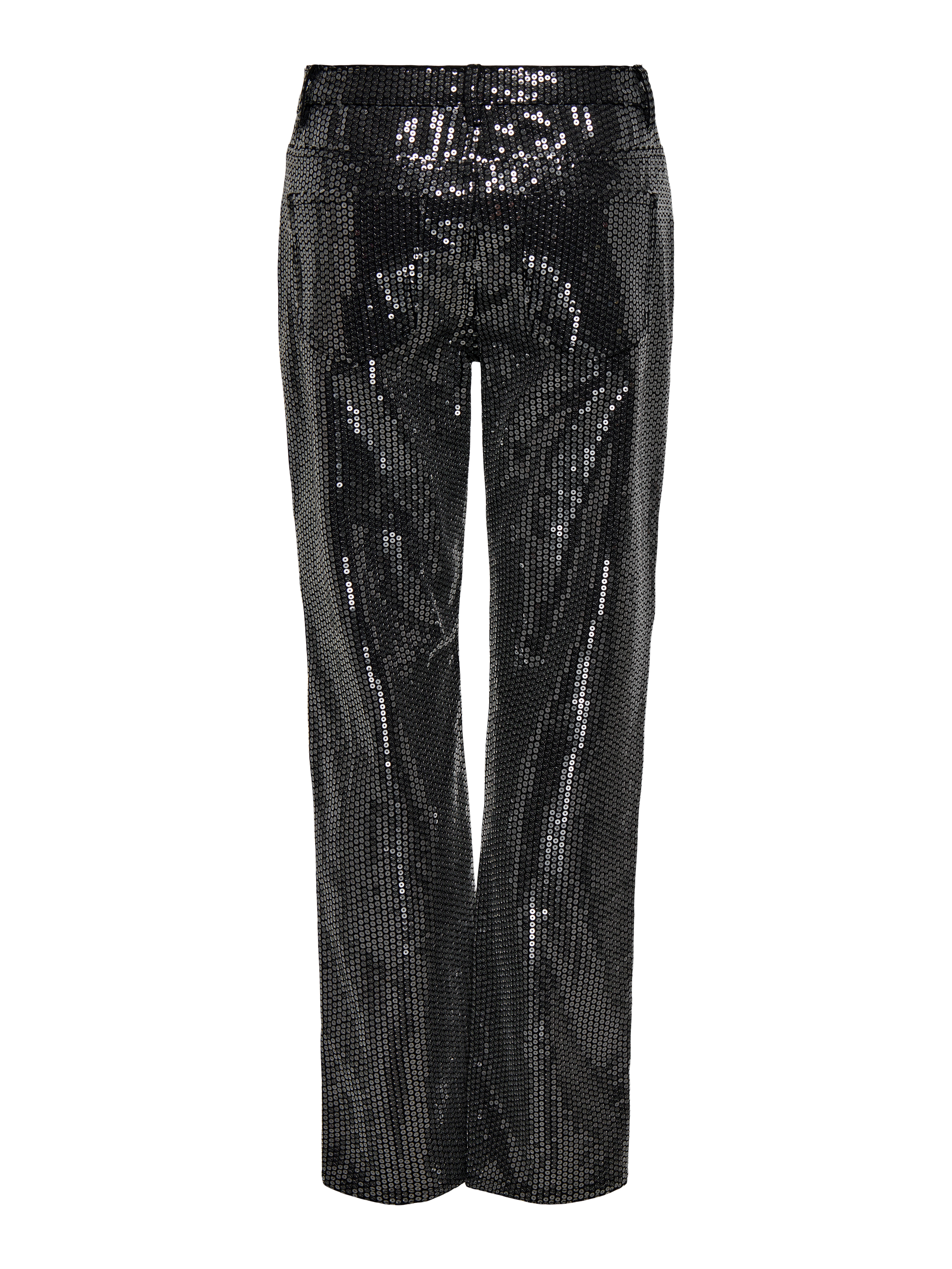 ONLJACI-ZERA Mittlere Taille Gerade geschnitten Hose Black