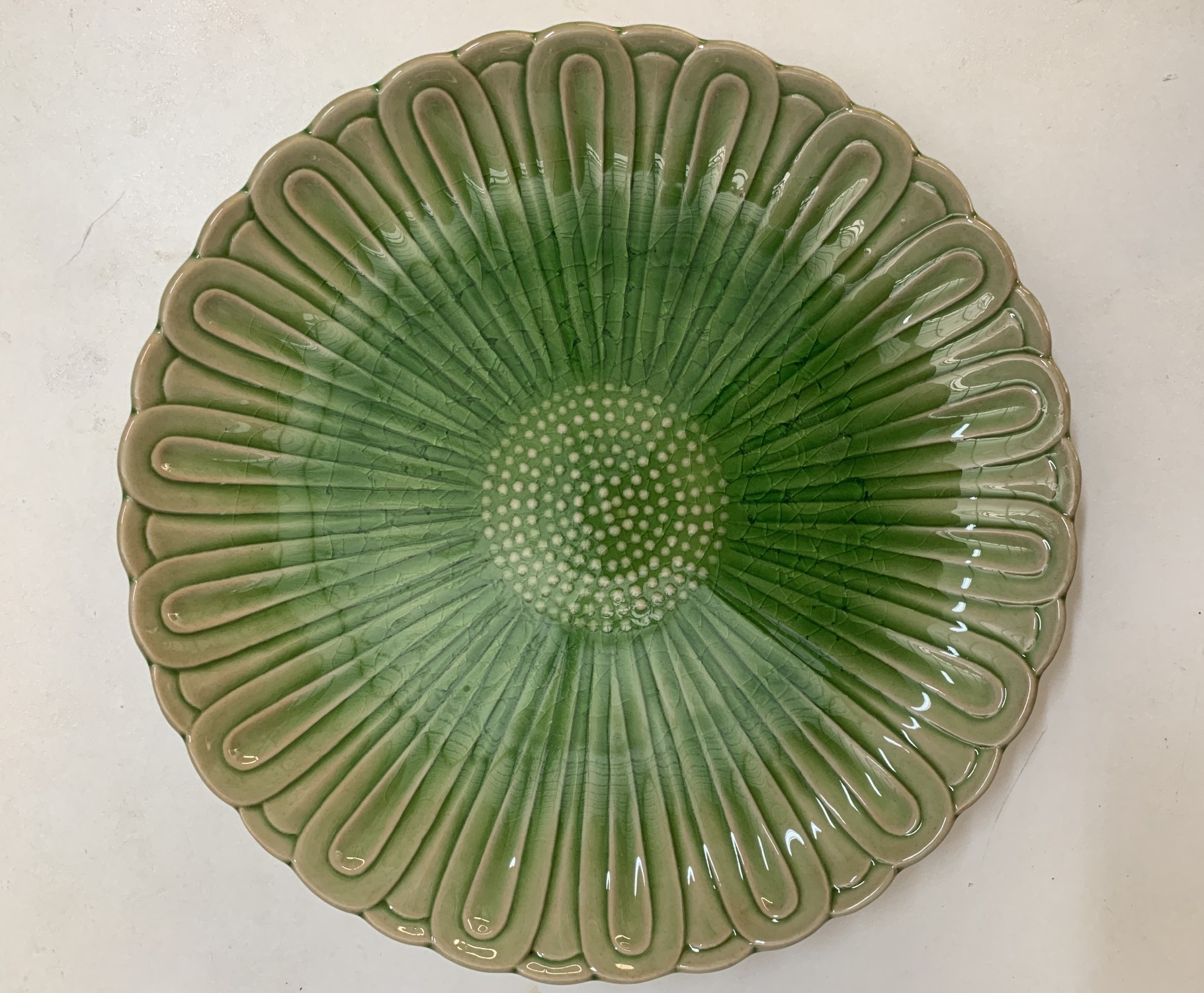 Teller 'Sunflower', grün, Ø 25 cm, H 3,5 cm zu 9,80