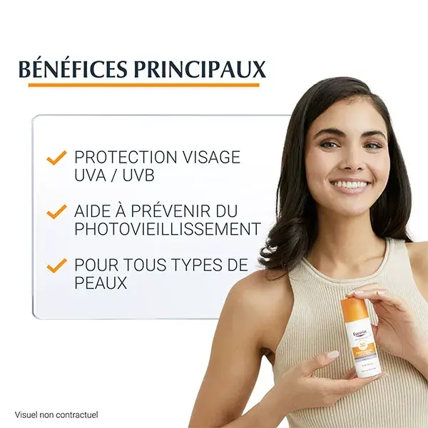 Protetor Solar Fluido Antienvelhecimento Eucerin com Proteção Solar FPS 50 50ml