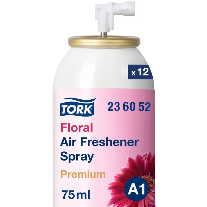 Tork 236052 12st aerosol SCA A1 Premium luchtverfrisser floral 12x75ml (236052)