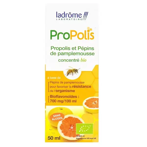 Ladrome Concentrado Orgânico de Própolis e Semente de Toranja 50ml