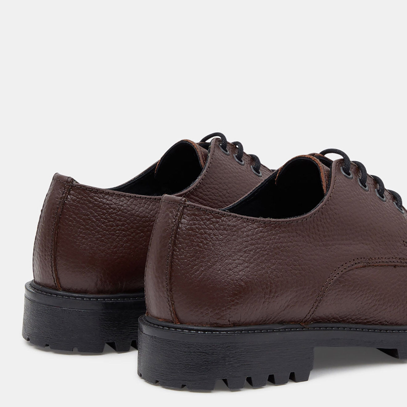 Dechase Derbies en Cuir Zena marron