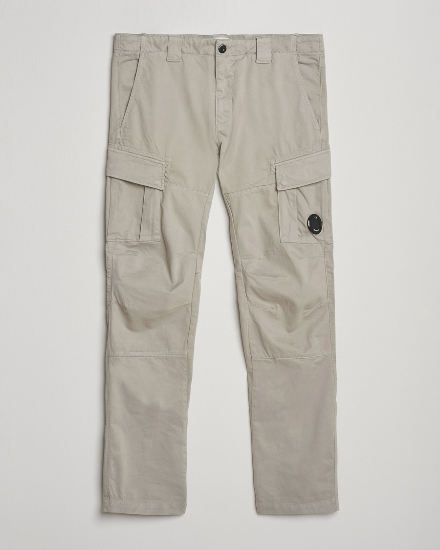 C.P. Company Stretch Satin Lens Cargo Pants Grey