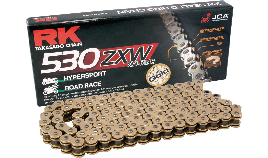 Kæde RK GB530ZXW Guld XW-ring 120 led