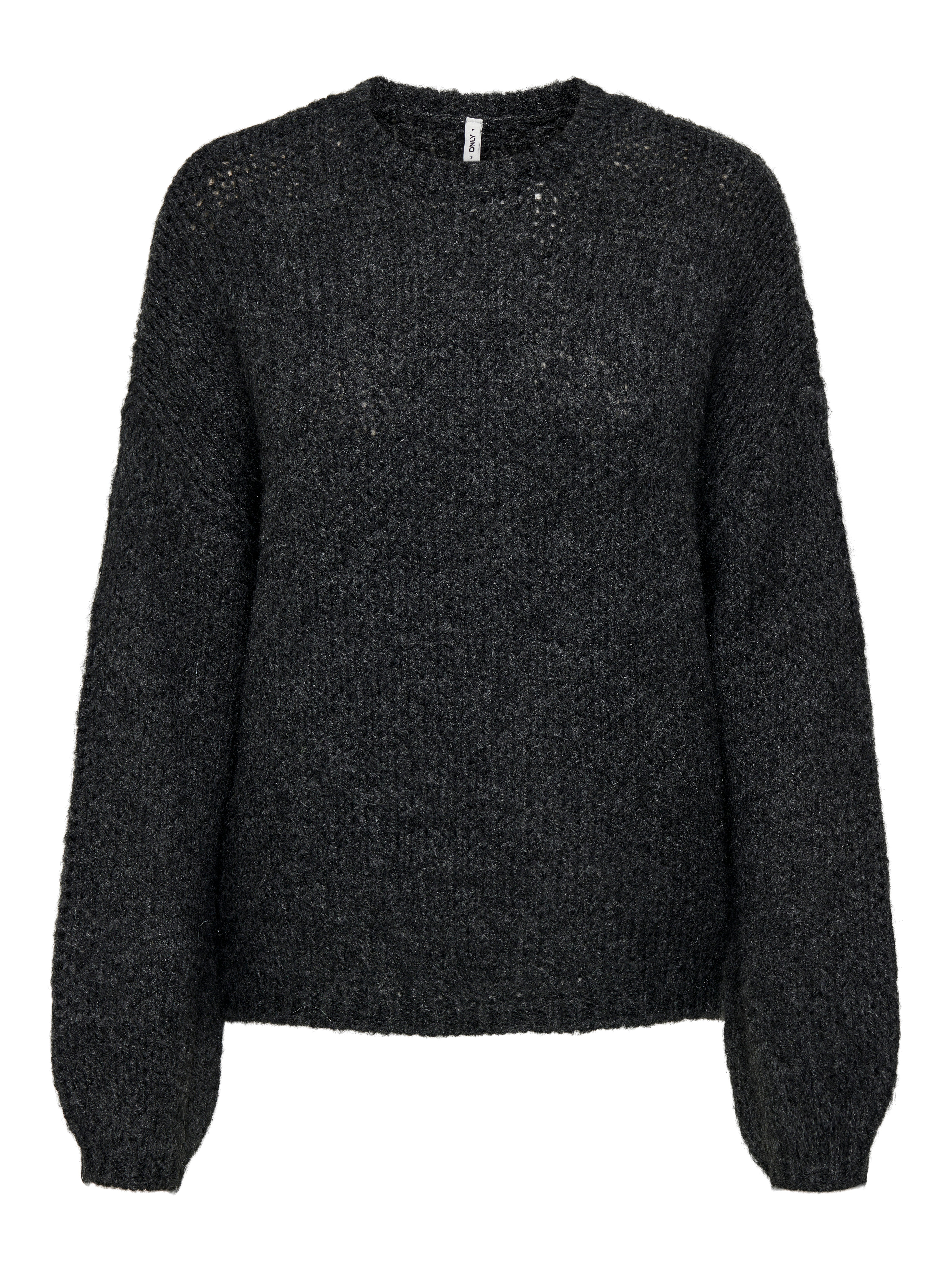 ONLJACKIE Strickpullover Dark Grey Melange