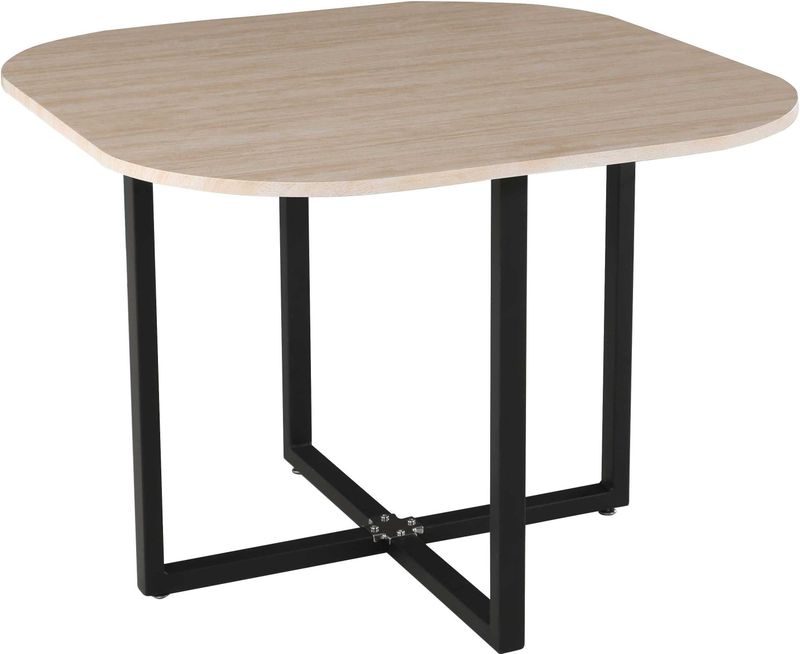 Trendmeubel - Tafelset Biaritz - Houtdecor/Grijs - 4 Stoelen