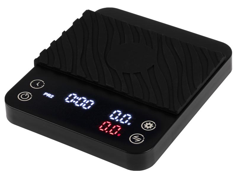 FURBER Kaffeewaage Quadro 4 Schwarz Für präzises Kaffeebrühen