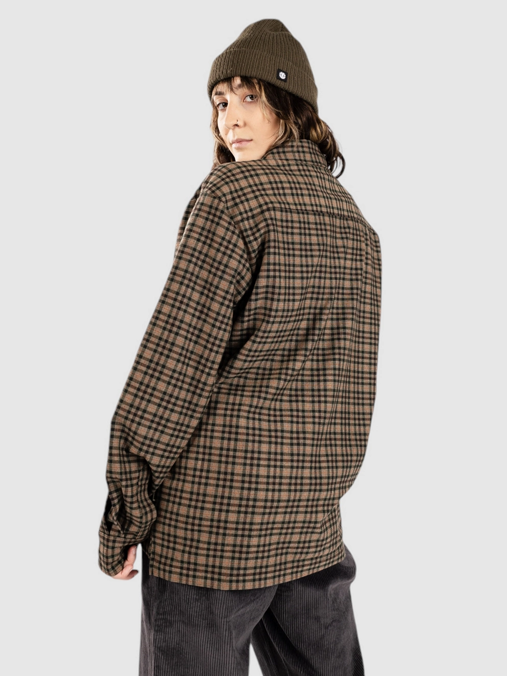 Woodbird Glixto Check Shirt brown