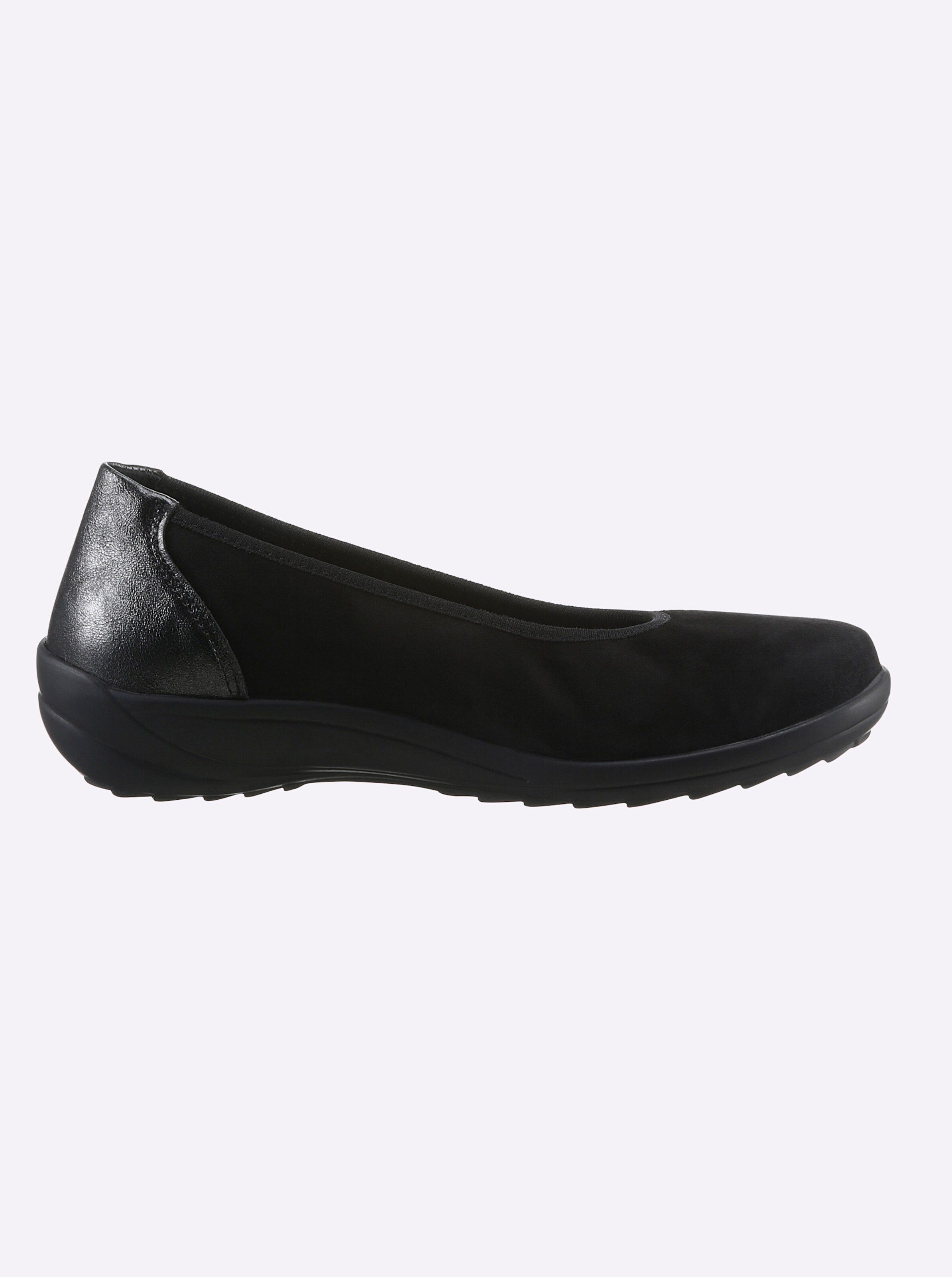 airsoft comfort+ Ballerina in schwarz
