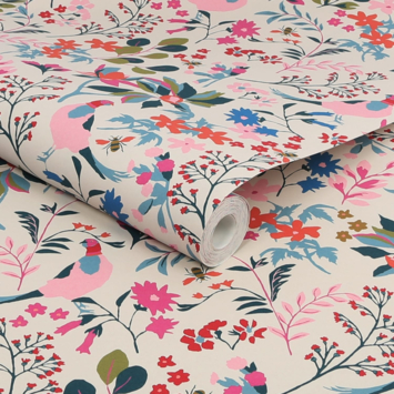 Vliesbehang Joules Fields Edge Floral Crème (dessin 118569)