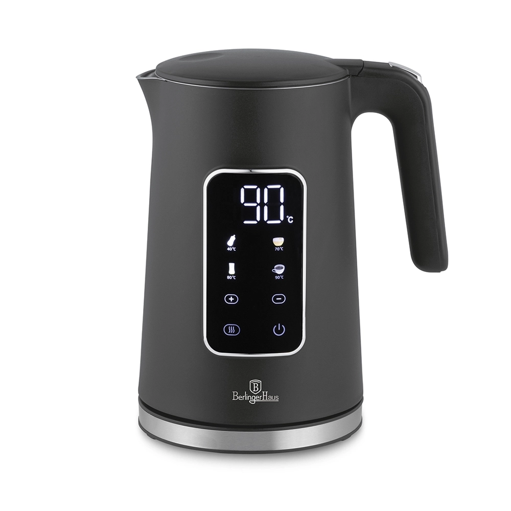 Berlinger Haus Wasserkocher 1.7L mit Digitalanzeige Anthracite Collection