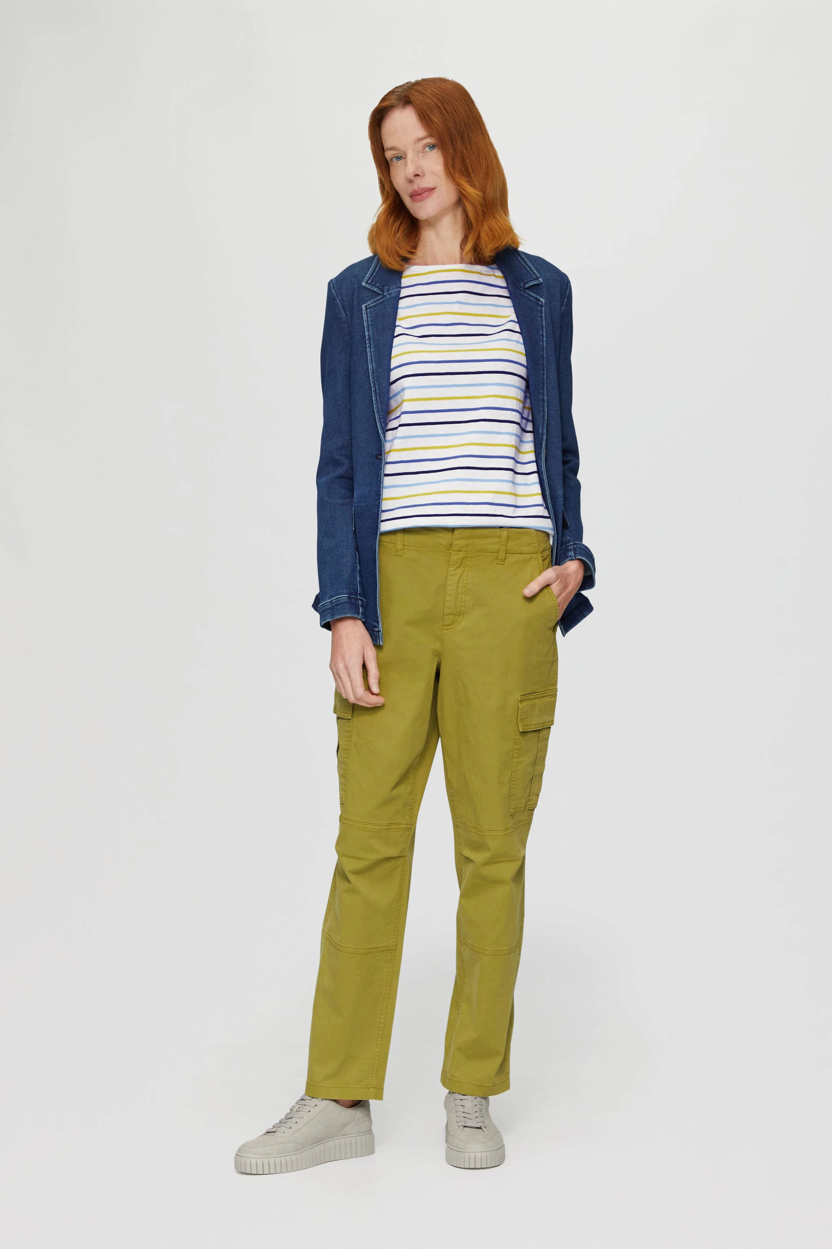 s.Oliver rechtvallende blazer dark blue denim