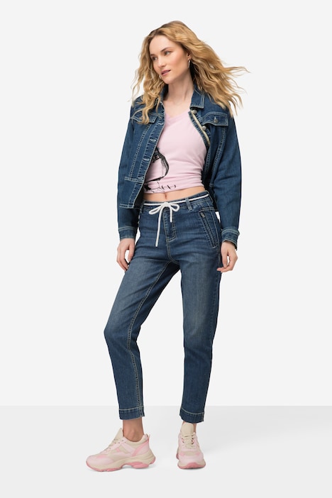 7/8-PushUp Jeans Julia, Wash-Effekte, Zipptaschen