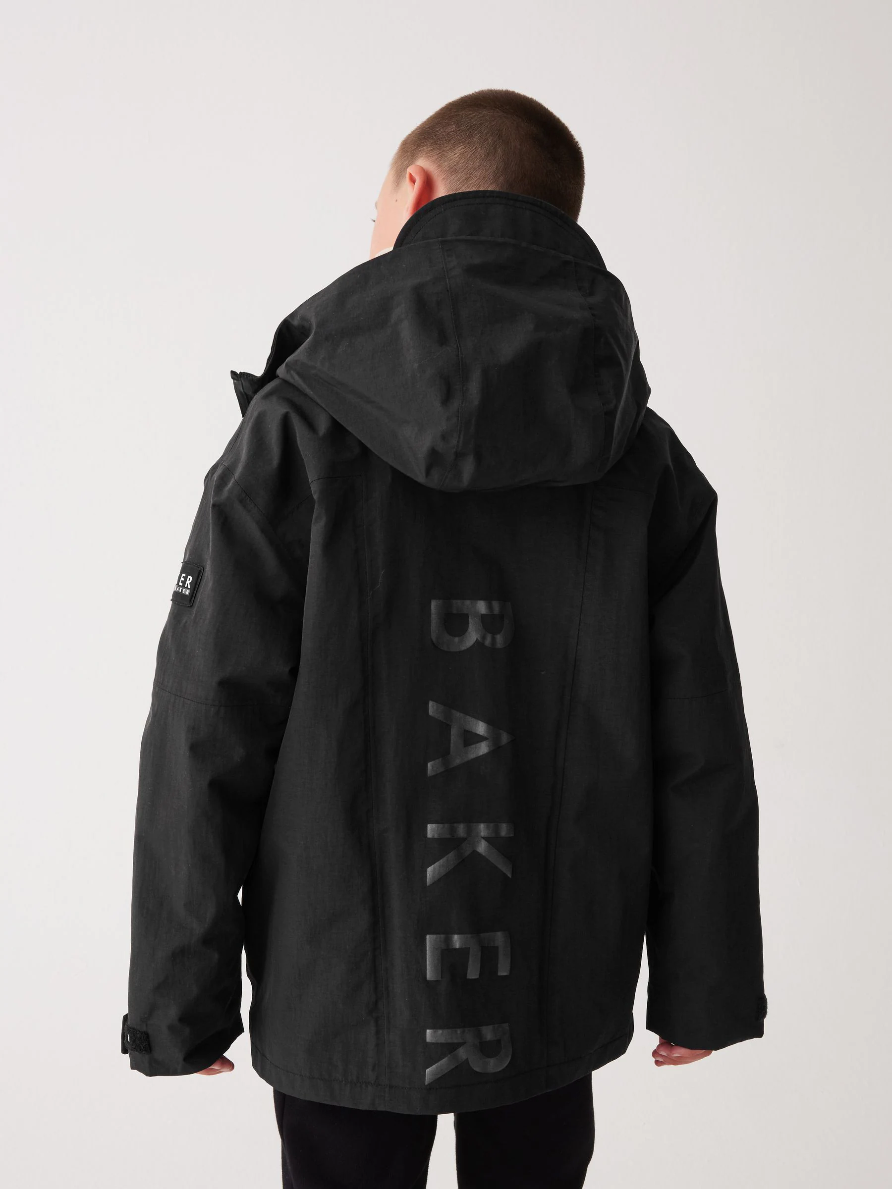 Baker by Ted Baker zwart waterdicht lichtgewicht regenjack