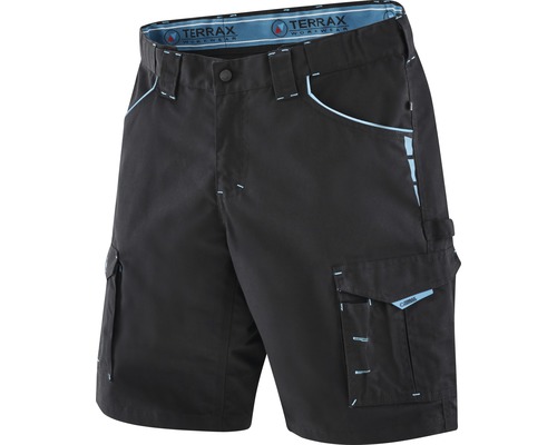 TX Workwear werkshorts maat 52 zwart/azuurblauw