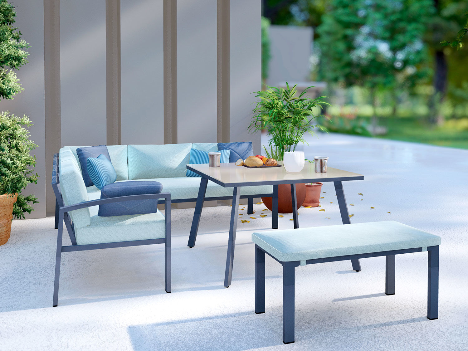 Lounge-Set Wellington 3-teilig