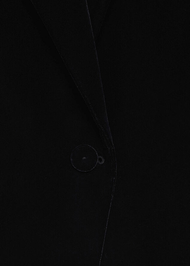 MANGO BLAZER. -- COMBI Black