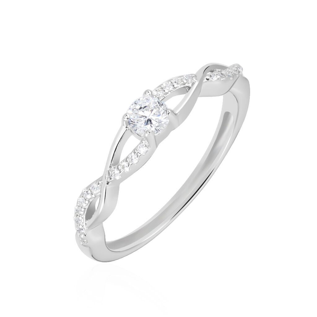 Bague Phoebus Argent Blanc Oxyde De Zirconium