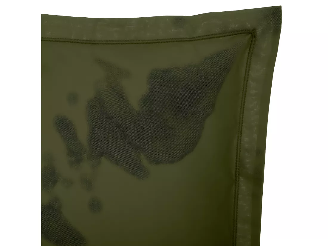 Taie d'oreiller en Coton Vert Kaki 63 x 63 cm