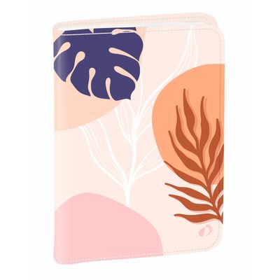 Quo Vadis Bloom - Agenda - 2025 - semainier - mini - 100 x 150 mm - portrait - papier blanc - nature - fleurs - couverture corail - synthétique