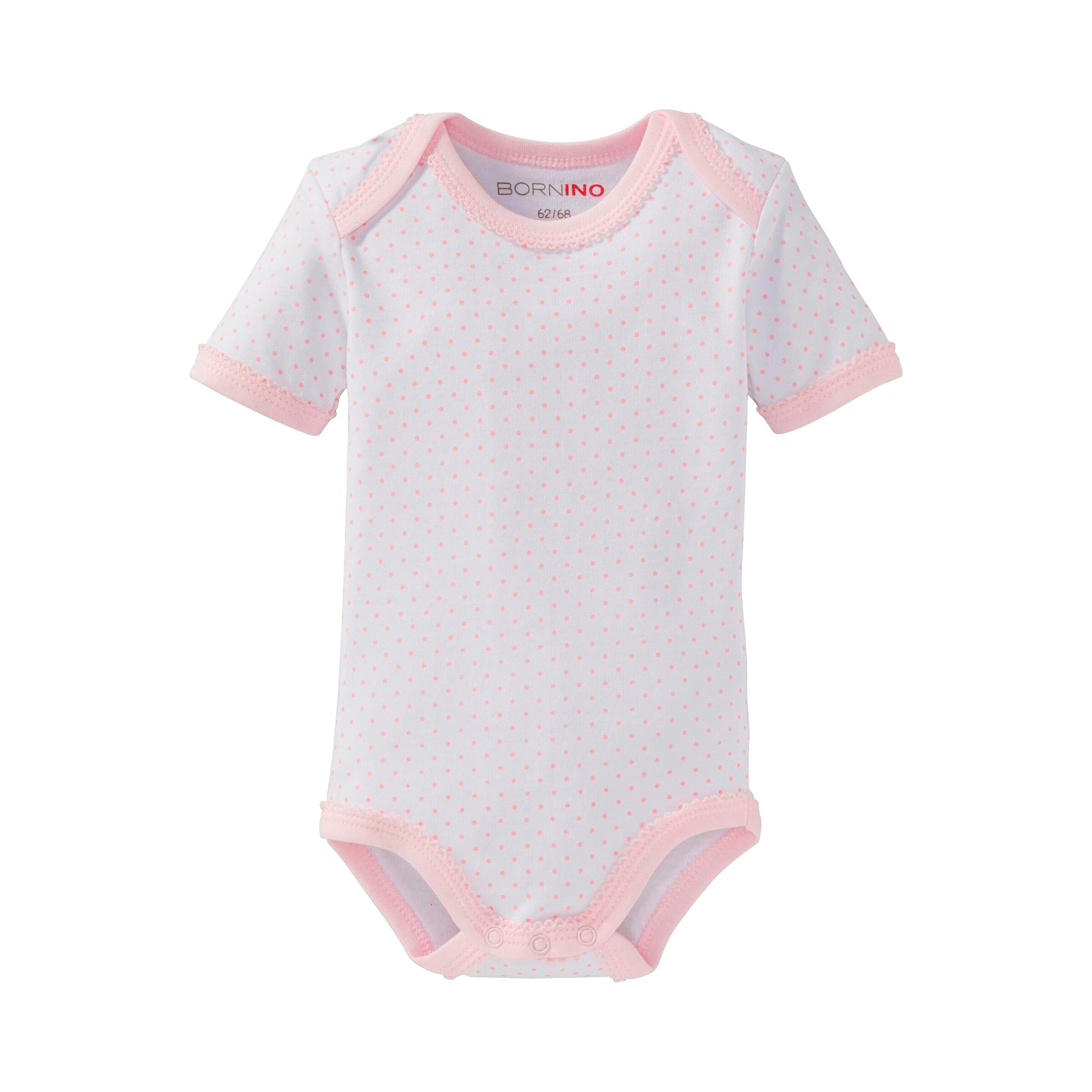 Bornino - Lieblinge 3er-Pack Bodys kurzarm rosa