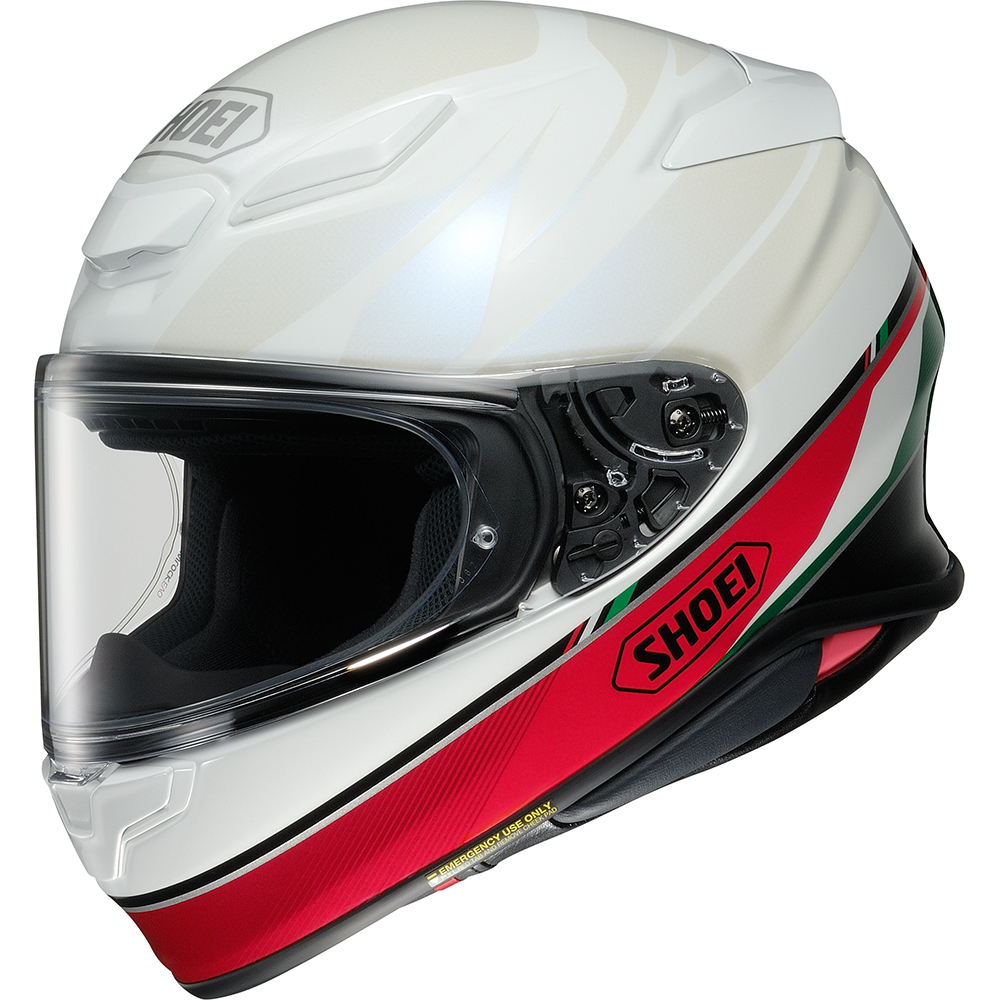 Shoei - Casque NXR2 Nocturne TC-4 / Blanc / Rouge / Vert