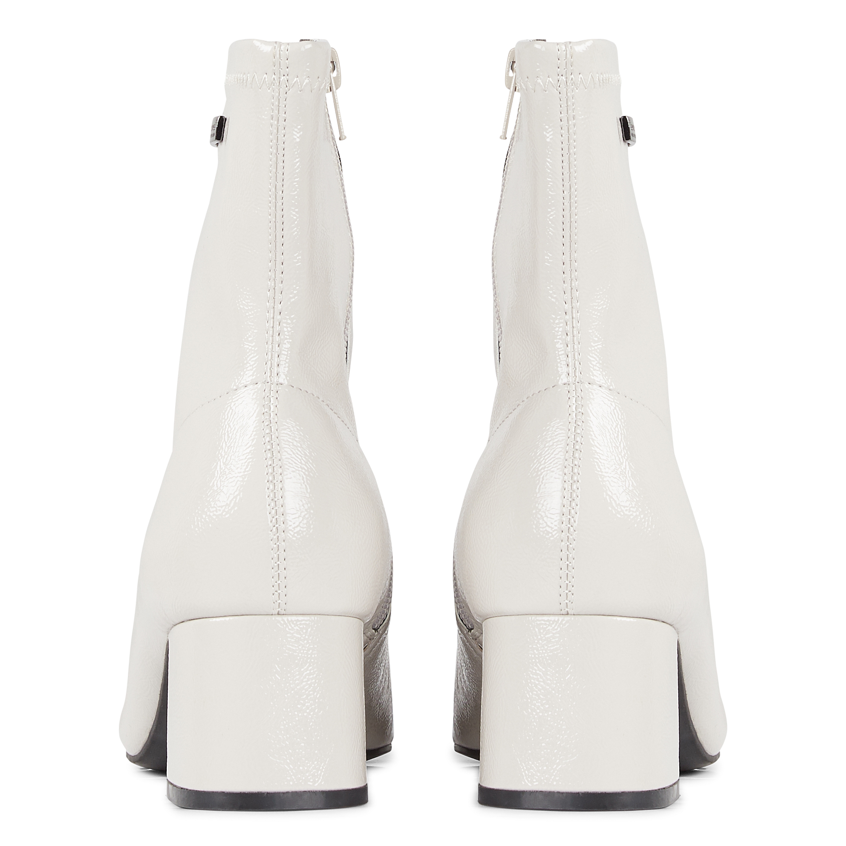 DANIELA - Bottines vernies à talon | Blanc