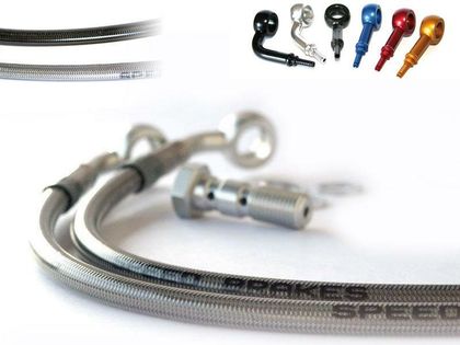 Kit durite de frein Tecnium Aviation SPEEDBRAKES inox/raccord titane