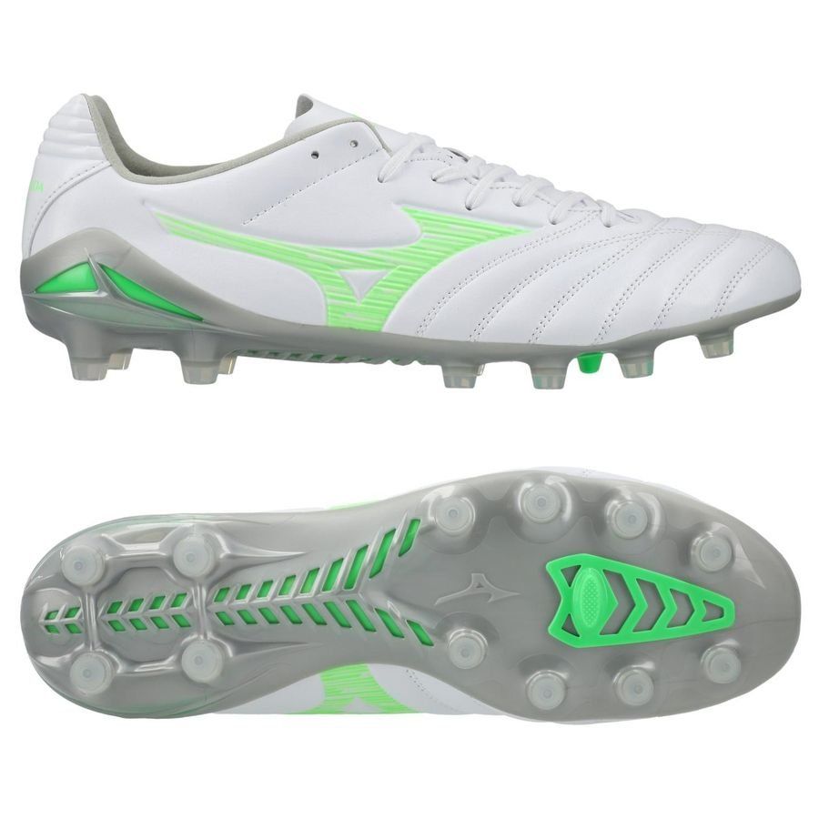 Mizuno Monarcida Neo lll Pro FG/AG Frontier - Blanc/Vert Néon