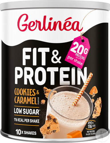 Gerlinéa Fit & Protein Shake Saveur Cookies & Caramel 340g