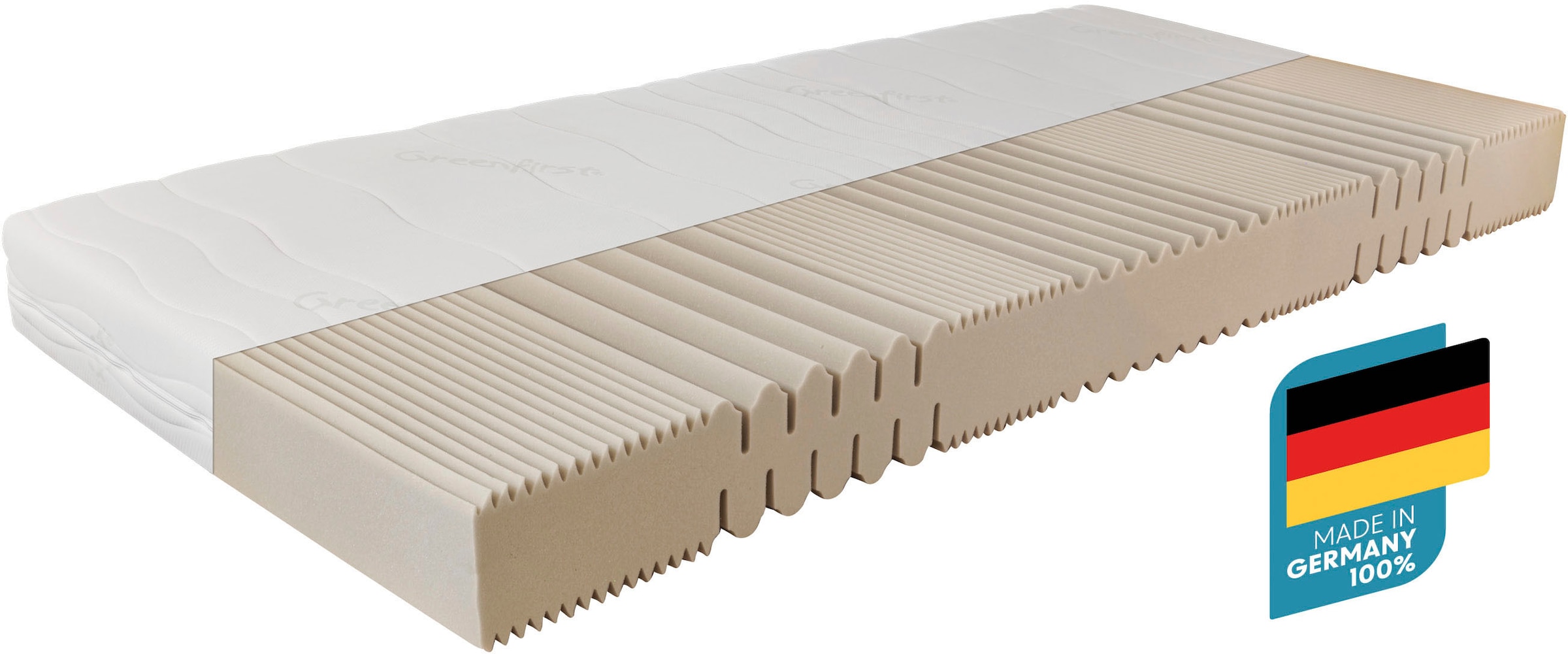 Beco Komfortschaummatratze »Matratze Active Greenfirst, Matratze in diversen Grössen erhältlich« 18 cm hoch Raumgewicht: 28 kg/m³ 1 Stk. tlg. Matratze in 90x200 cm und weiteren Grössen, punktelastische Matratze