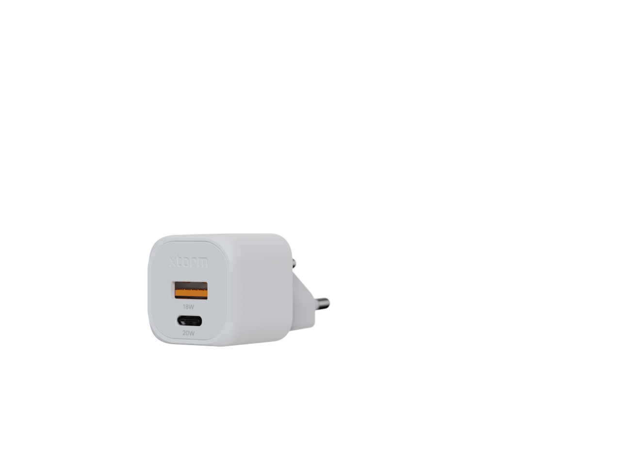 Xtorm - 20W GaN2 Ultra hjemmeoplader USB-C PD/USB-A Hvid ​