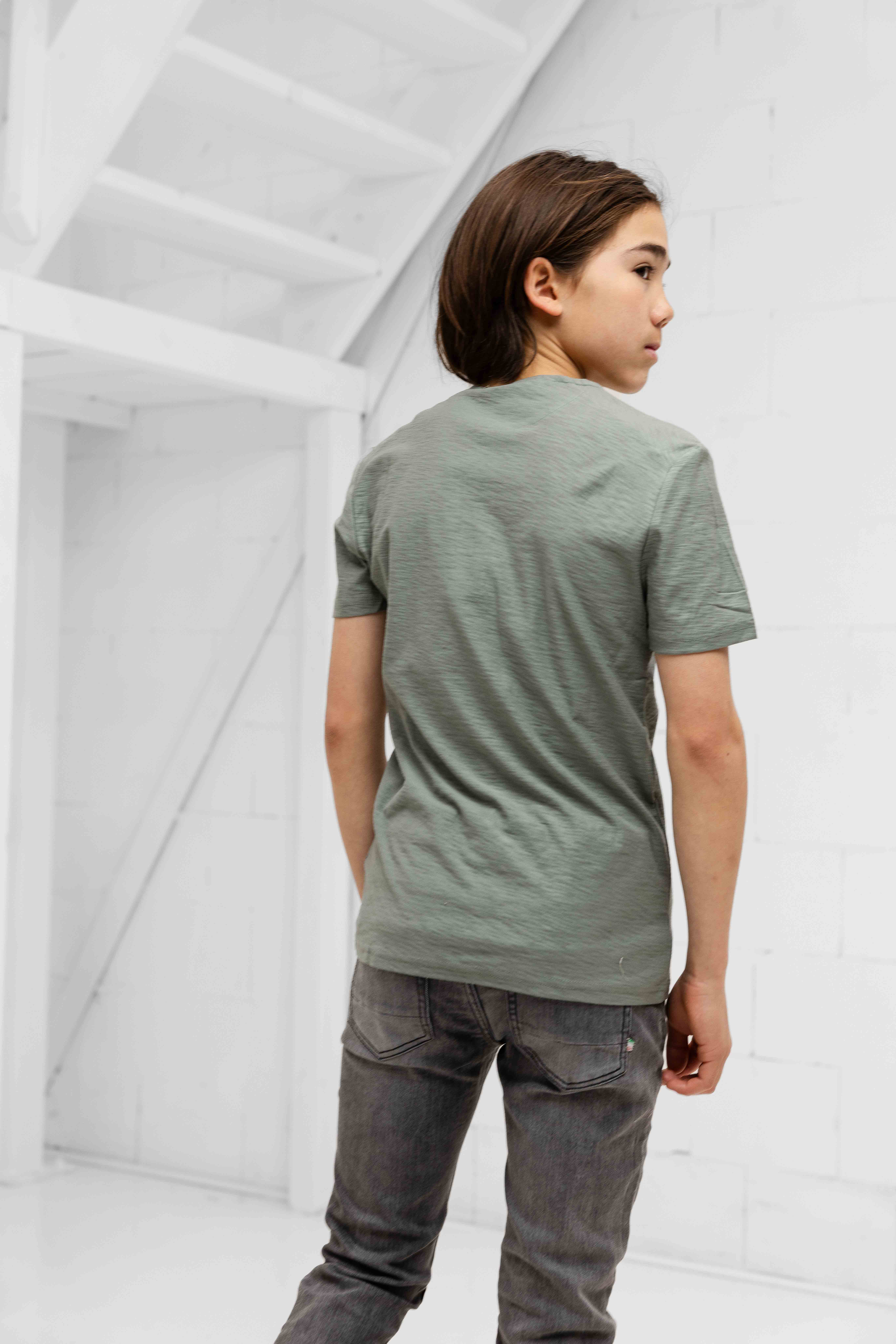 Antony Morato Marrakech Knoopjes T-Shirt Kids Groen