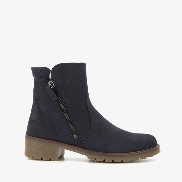 Hush Puppies leren dames enkellaarsjes met zachte