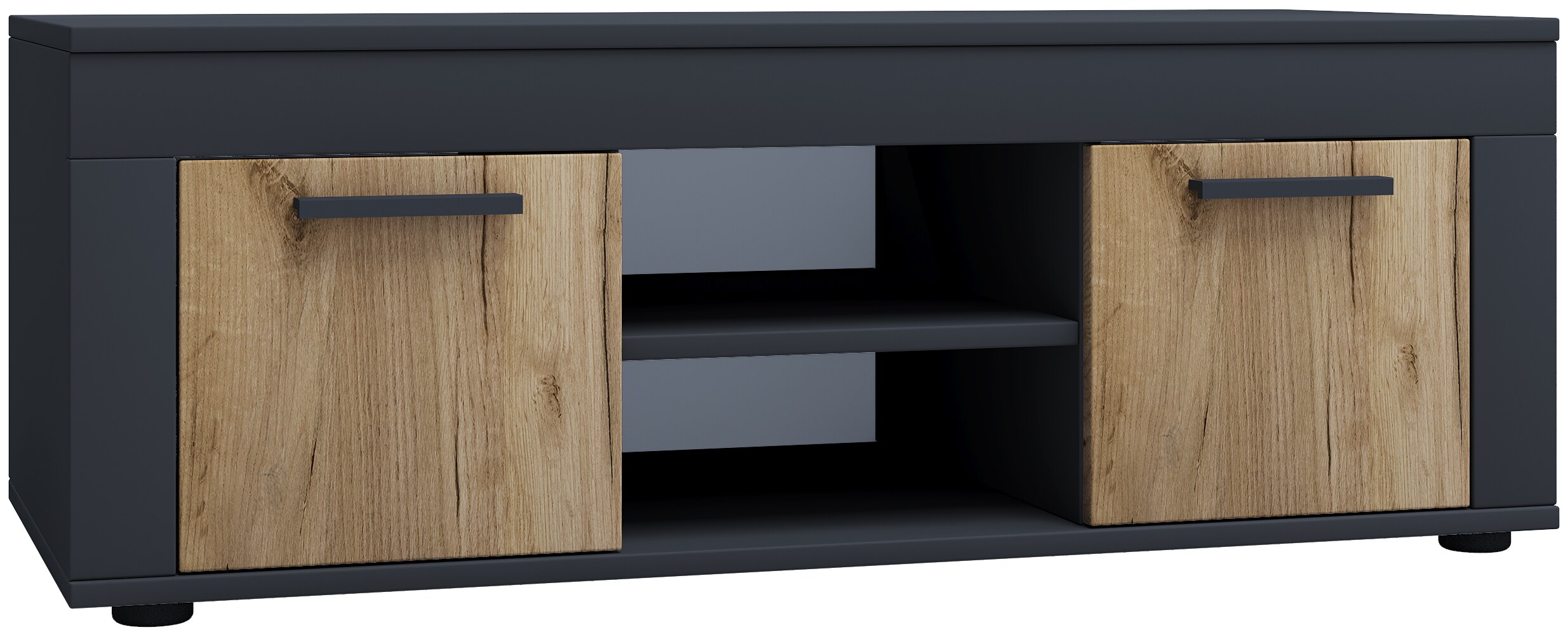 VCM 4-tlg. TV Lowboard Fernsehschrank Schrankwand Wohnzimmer Anbauwand Wohnwand Usilo L
