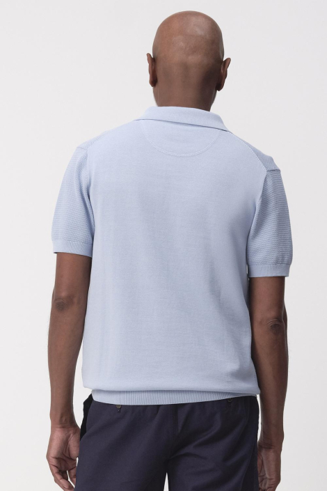 Campbell blauwe heren polo