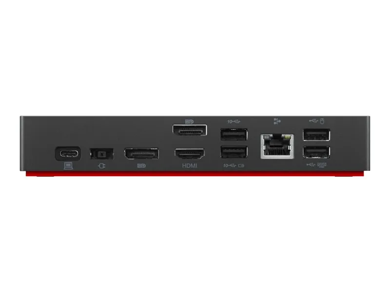 Lenovo® | ThinkPad Universal USB-C Dock - Dockingstation - USB-C - HDMI, 2 x DP - GigE - 90 Watt - Sort