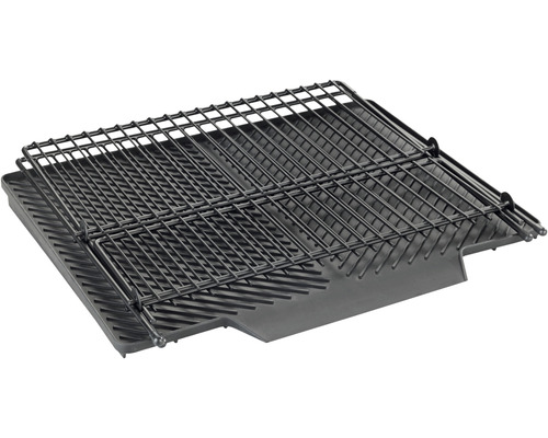 Wenko Nelia afdruipmat met standaard, zwart 54771100