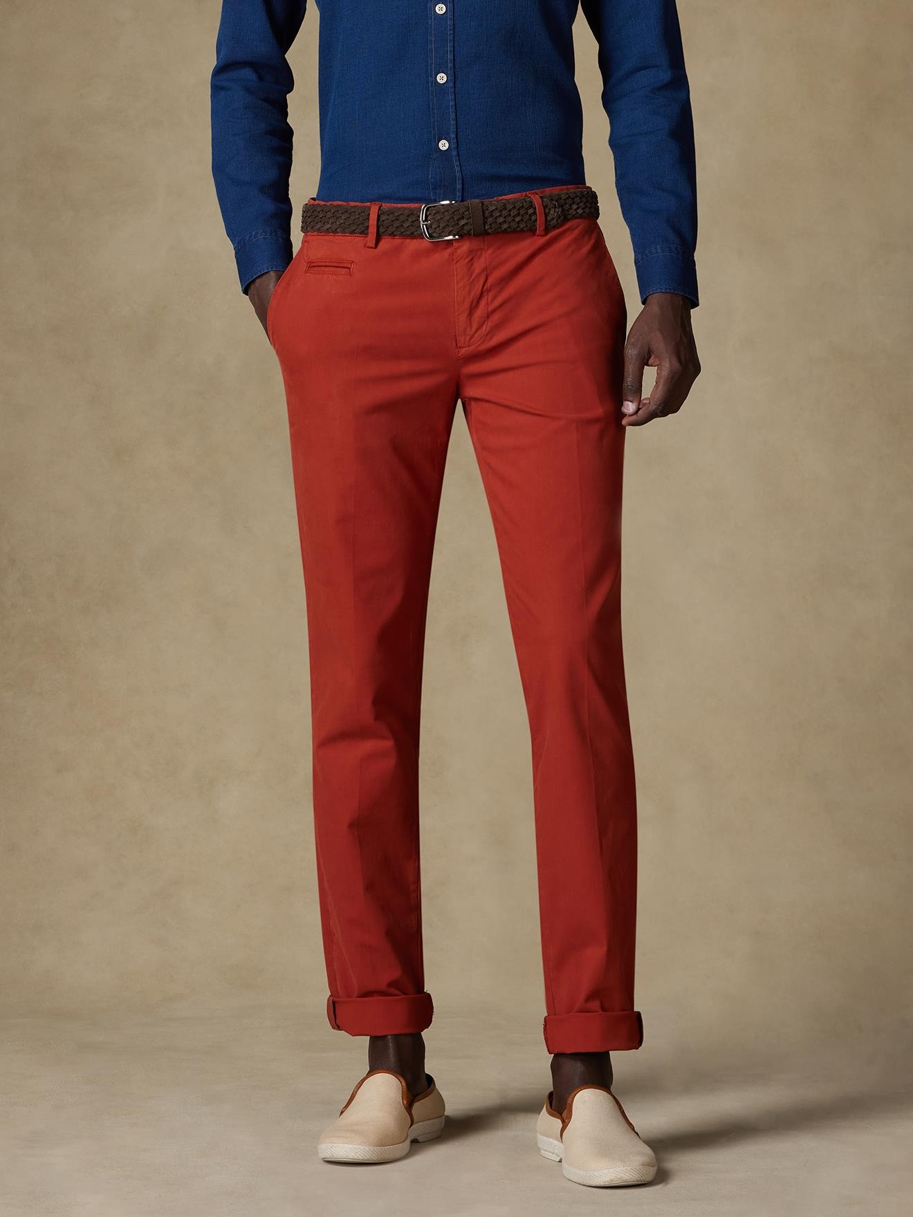 Pantalon chino rust