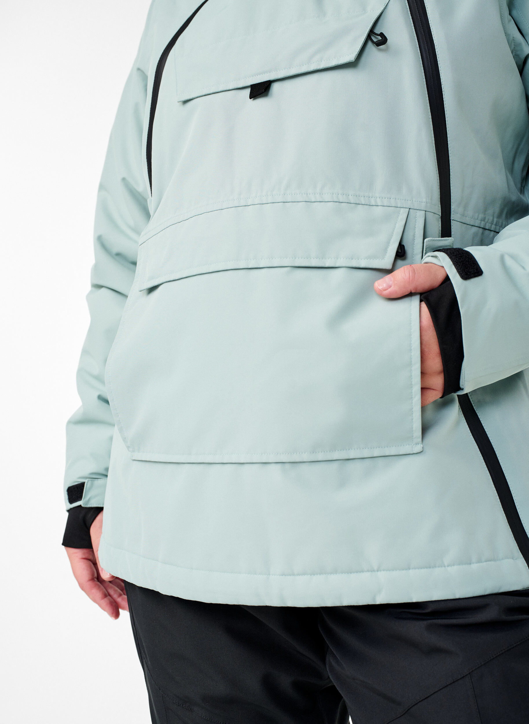 Funktionel ski anorak med hætte