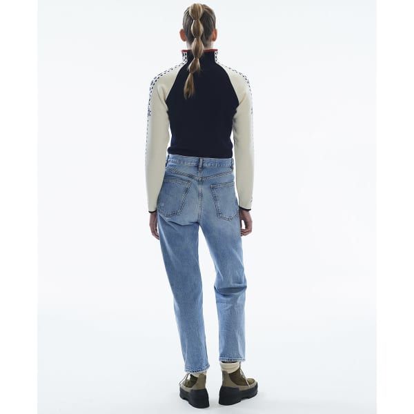 Pull DALE OF NORWAY GEILO F SWEATER NAVY OFFWHITE RASPBERRY