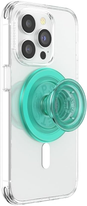 PopGrip MagSafe Round Finger Griff Halterung (Austauschbarer Top) für Apple iPhone (807029) - Translucent Mint