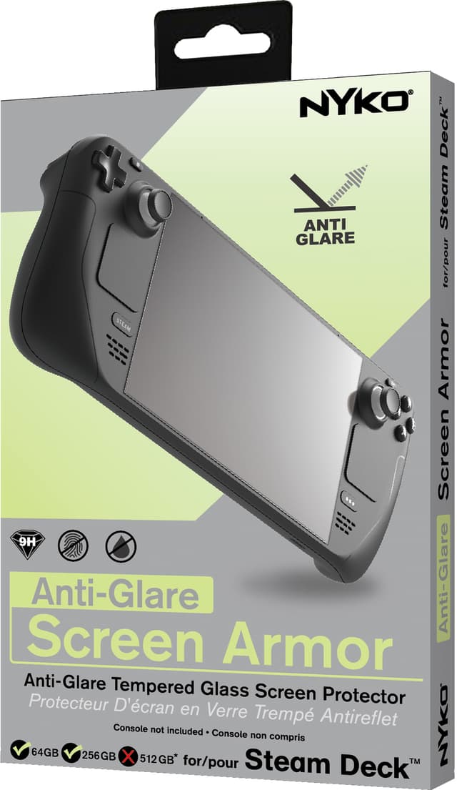 Nyko Steam Deck Anti Glare Armor skærmbeskytter
