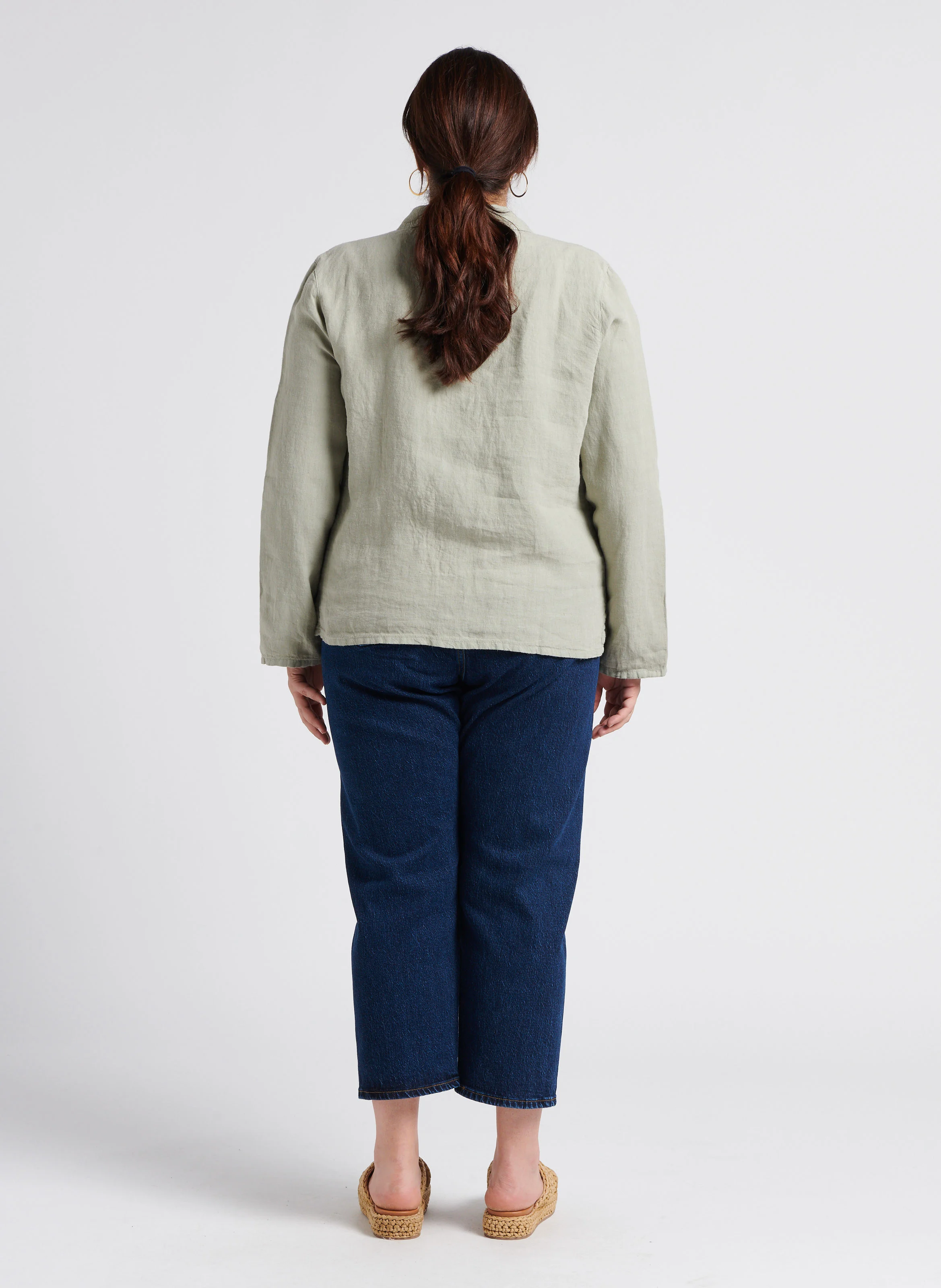 PL 501 CROP - Jean droit taille haute | Jean brut
