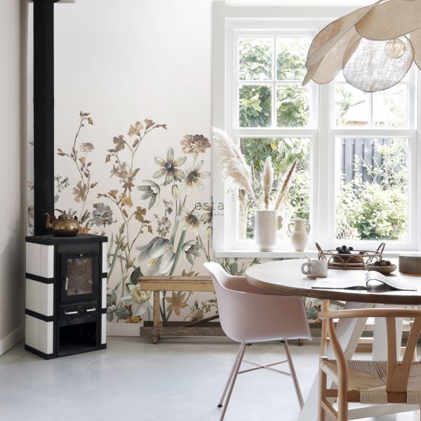 Estahome Veldbloemen Fotobehang  - 1,5 x 2,79 m