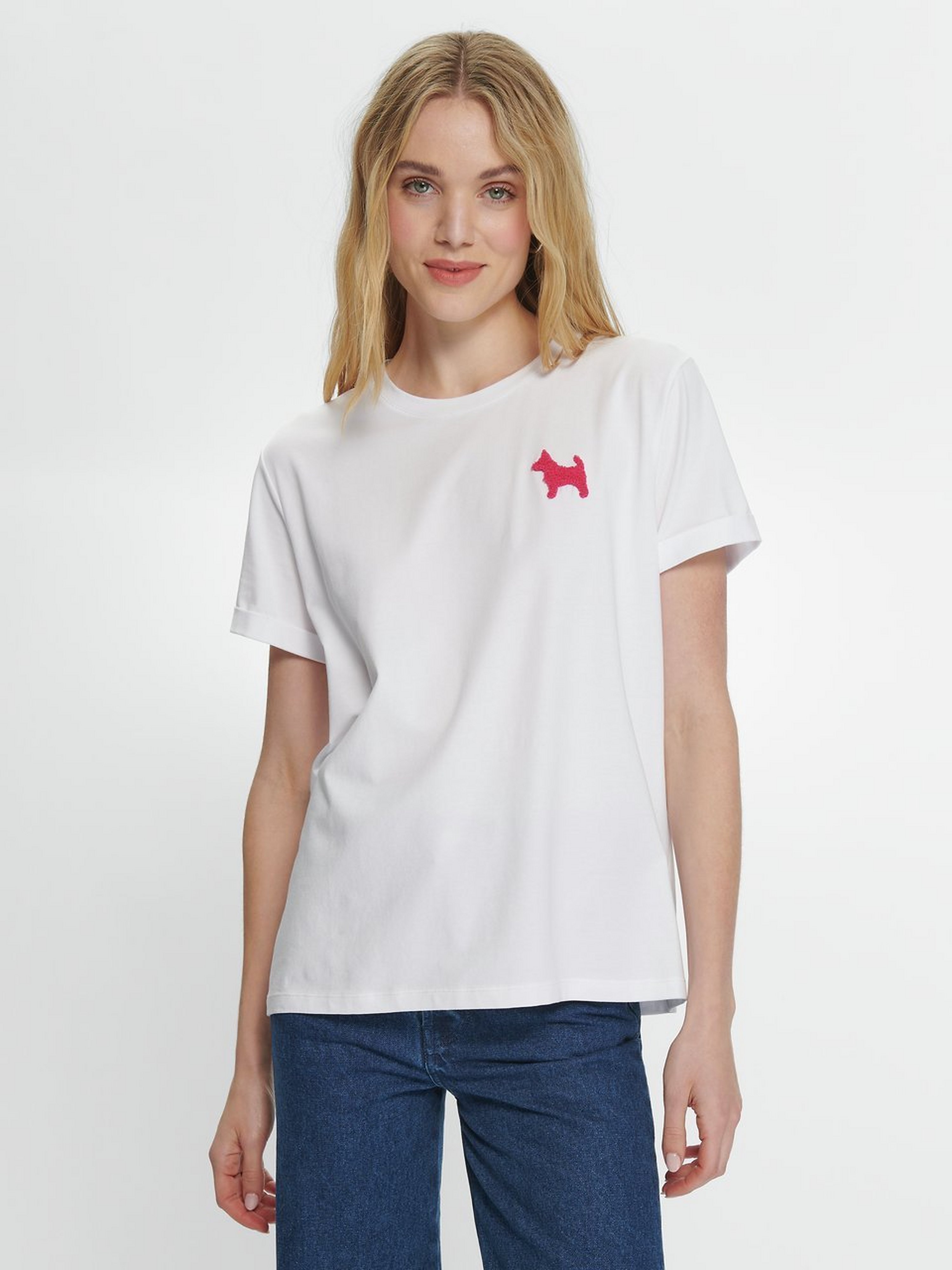Rundhals-Shirt