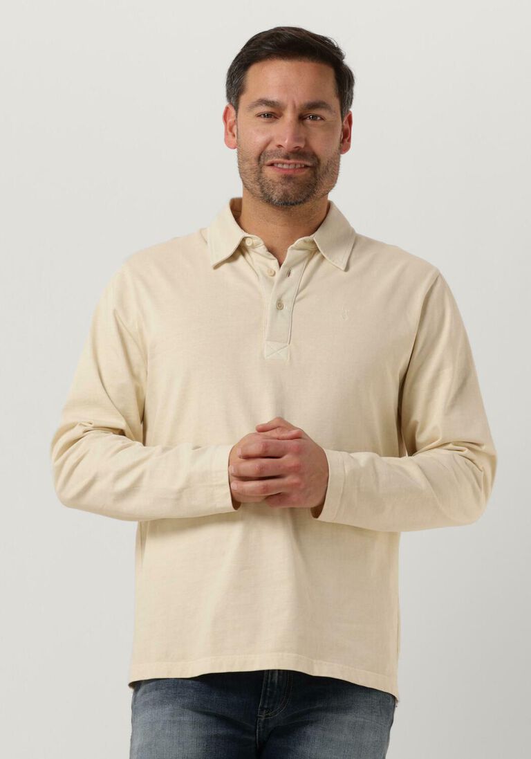 BUTCHER OF BLUE beige butcher of blue polo johns rugby polo