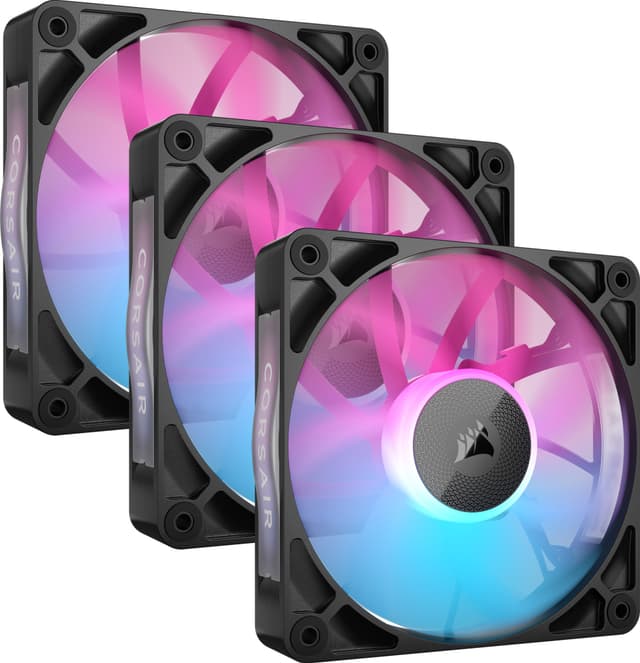 Corsair iCUE LINK RX120 RGB 120mm PWM blæser startsæt (3-pakke)