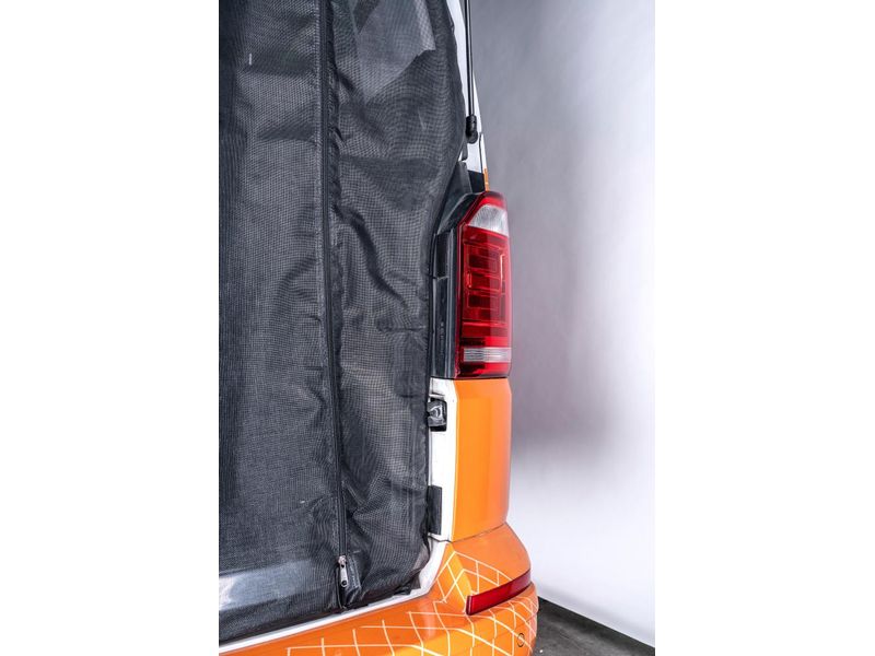 Van Quito Heckmoskitonetz, fine-mesh VW T5/T6/T6.1 Heckmoskitonetz Reissverschluss, Maschenweite Fine-mesh