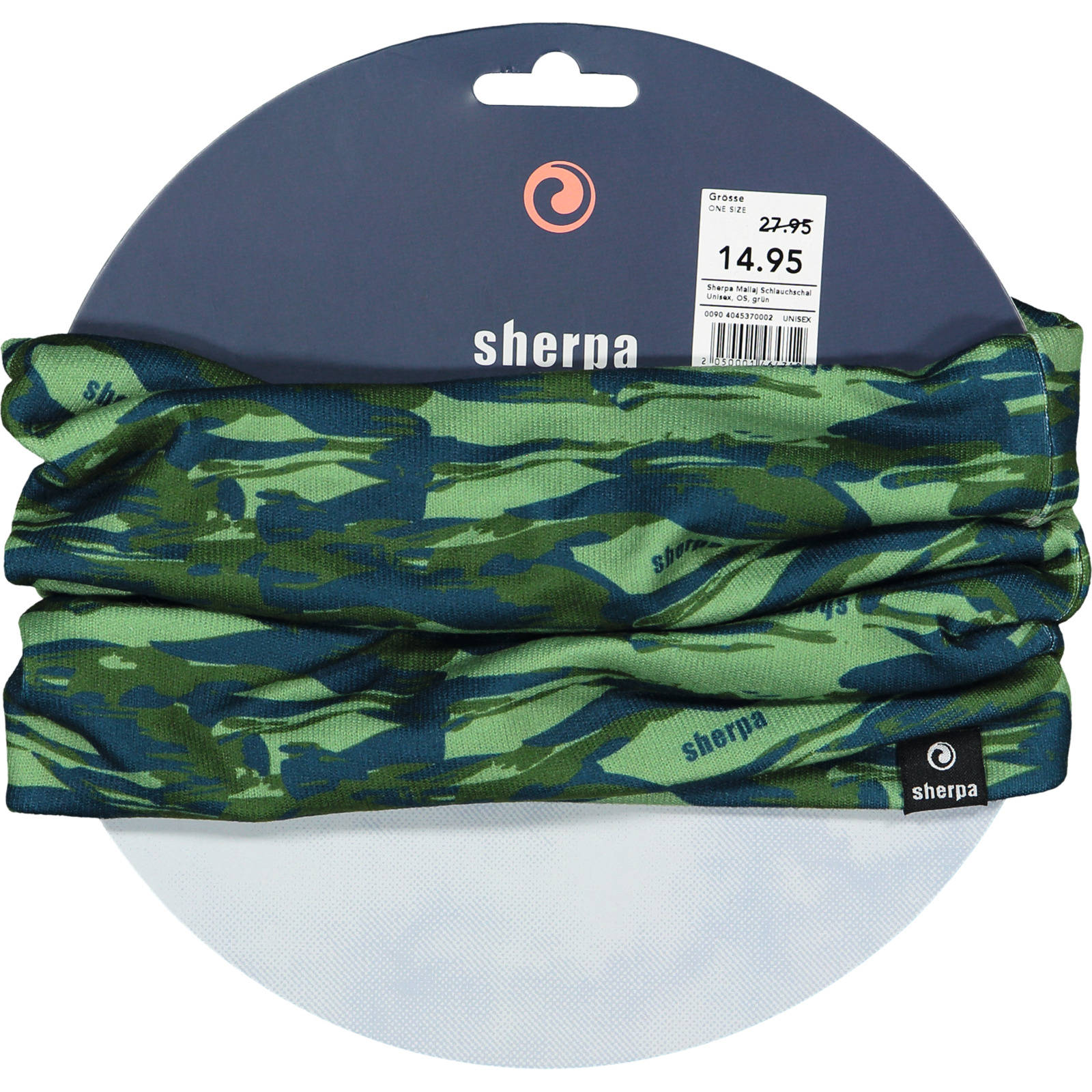 Sherpa Unisex-Schlauchschal Mallaj grün